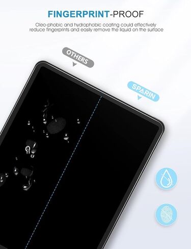 واقي شاشة لجهاز iPad Mini 7/6 (الجيل السابع/السادس) 8.3 بوصة، زجاج مقسى لجهاز iPad Mini A17 Pro الجيل السابع 2024/ الجيل السادس 2021، صديق للحافظة، متوافق مع قلم Apple in Kuwait