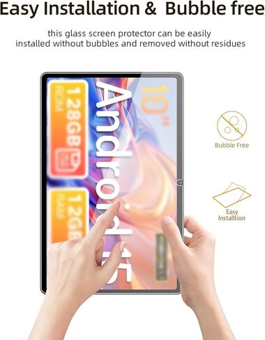 واقي شاشة لجهاز Winsing T30W Android 15 Tablet 10 بوصة، غشاء زجاجي مقوى مقاوم للخدش عالي الدقة لحماية السقوط T30W، حساس للمس، مضاد لبصمات الأصابع، عبوة واحدة. in Kuwait