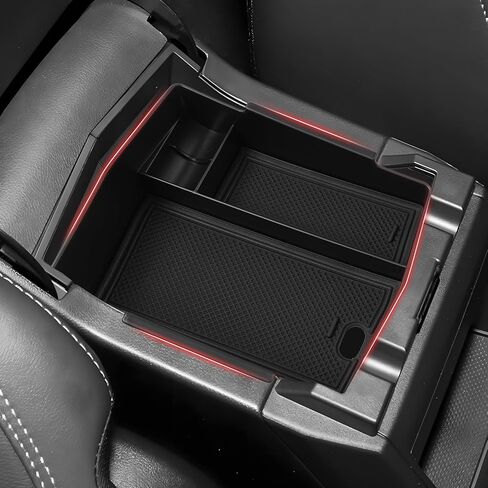 Autorder Center Console Organizer for 2019-2024 Subaru Forester Accessories Armrest Storage Box Secondary Insert Tray with 2 Color Mats in Saudi Arabia