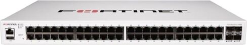محول إيثرنت Fortinet FS-448E - 48 منفذًا - 3 طبقات مدعومة - معياري - استهلاك طاقة 47.81 وات - زوج ملتوي، ألياف بصرية - يمكن تركيبه على حامل in Saudi Arabia