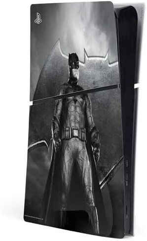 Skinit Decal Gaming Skin Compatible with PS5 Slim Digital Edition Console - Officially Licensed Justice League Heroes Stance 2 Design in Saudi Arabia