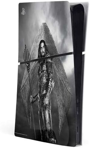 Skinit Decal Gaming Skin Compatible with PS5 Slim Digital Edition Console - Officially Licensed Justice League Heroes Stance 2 Design in Saudi Arabia