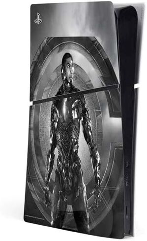 Skinit Decal Gaming Skin Compatible with PS5 Slim Digital Edition Console - Officially Licensed Justice League Heroes Stance 2 Design in Saudi Arabia