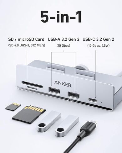 Anker USB C Hub, 5-in-1 USB Hub & 535 USB C Hub, 5-in-1 (Bundle) in Saudi Arabia