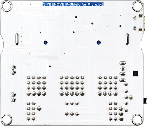 mShield for Micro:bit Sensor Expansion Board, Dual Motor Driver, IR Receiver, 4 Servo Ports, PWM Output, 5V/3.3V Power, Compatible with Bulding Blocks for STEM Projects in Saudi Arabia