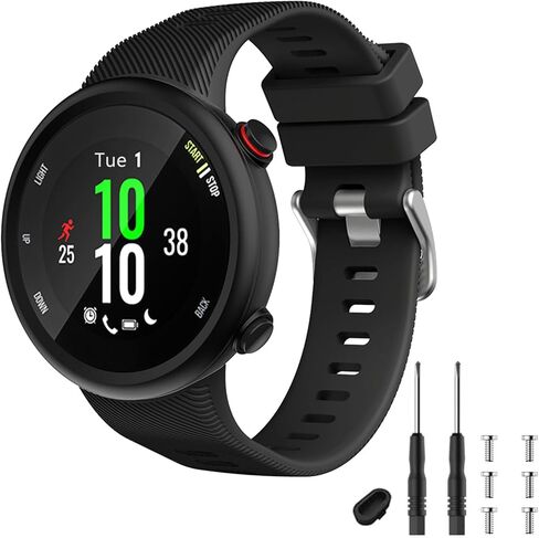سوار TopPerfekt متوافق مع Garmin Forerunner 45s، سوار معصم رياضي من السيليكون، سوار بديل لـ Forerunner 45s in Kuwait
