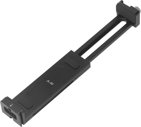 Universal Aluminum Tablet Phone Tripod Mount with Cold Shoe Port, Non Slip Silicone Cushion, Reserved Phone Ports, Wide Compatibility for Stable in Saudi Arabia