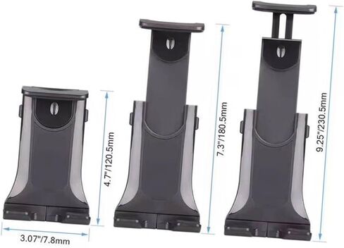 1Pc Vehicle Mounted Tablet PC Bracket Retractable Phone Holder for Car Desktop Sports Phone Support Versatile Stand for Home Vehicle Use Black in Saudi Arabia