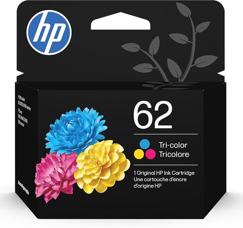HP 62XL Tri-color High-yield Ink | Works with HP ENVY 5540, 5640, 5660, 7640 Series, HP OfficeJet 5740, 8040 Series, HP OfficeJet Mobile 200, 250 Series | Eligible for Instant Ink | C2P07AN in Saudi Arabia