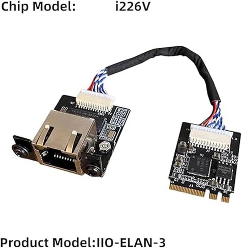 مفتاح M.2 A E إلى وحدة إيثرنت 2.5 جيجابت للكمبيوتر X86 Linux ذو اللوحة الواحدة SBC، i226v 2.5G Ethernet Server NIC، بطاقة الواجهة 10/100/1000/2500 ميجابت في الثانية RJ45 LAN، دعم 2230/2280 (مفتاح M.2 A+E، 20 سم) in Kuwait