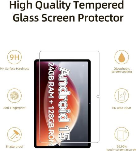 واقي شاشة لجهاز SHARECLOUD P10_T Android 16 Tablet 10.1 بوصة، طبقة من الزجاج المقوى عالي الدقة مقاوم للخدش لحماية السقوط SHARECLOUD P10_T، حساس للمس، مضاد لبصمات الأصابع، عبوتان. in Kuwait