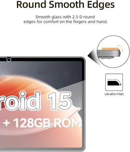 واقي شاشة لجهاز SHARECLOUD P10_T Android 16 Tablet 10.1 بوصة، طبقة من الزجاج المقوى عالي الدقة مقاوم للخدش لحماية السقوط SHARECLOUD P10_T، حساس للمس، مضاد لبصمات الأصابع، عبوتان. in Kuwait