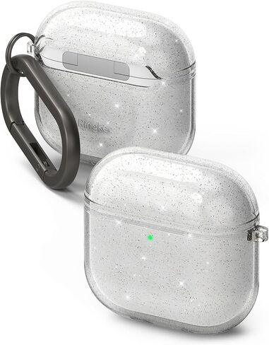 حافظة Ringke Air لأجهزة AirPods Pro 3 [سُمك 0.05 بوصة] بدون حافظة تشعر بخفة الوزن وغطاء لطيف نحيف مع حلقة تسلق للنساء والرجال - شفاف in Kuwait