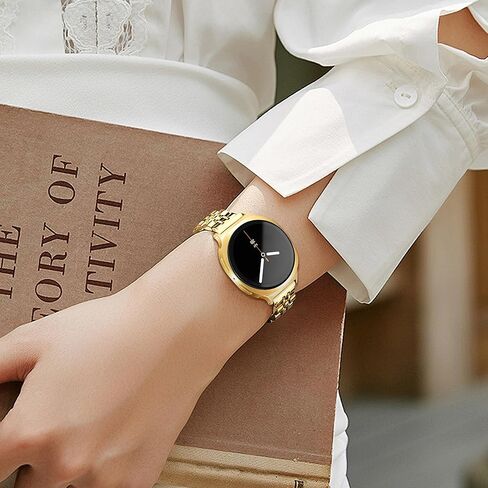 سوار معدني رفيع من wipalor لساعة Samsung Galaxy Watch 8 Band 40mm 44mm/Galaxy Watch 8 Classic 46mm للنساء، أحزمة ساعة Galaxy معدنية رفيعة للنساء لساعة Samsung Watch 8 8 Classic-Gold in Kuwait