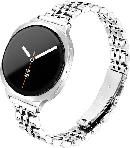سوار معدني رفيع من wipalor لساعة Samsung Galaxy Watch 8 Band 40mm 44mm/Galaxy Watch 8 Classic 46mm للنساء، أحزمة ساعة Galaxy معدنية رفيعة للنساء لساعة Samsung Watch 8 8 Classic-Gold in Kuwait