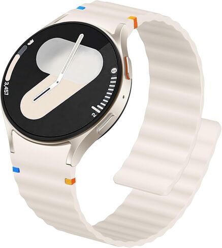 Adorve Magnetic Bands Compatible with Galaxy Watch 7 Band 6/5/4 (40mm 44mm), Galaxy Watch 6/4 Classic, Watch 5 Pro, 20mm No Gap Silicone Sport Loop Strap Wristband for Samsung Watch Bands Women Men in Saudi Arabia