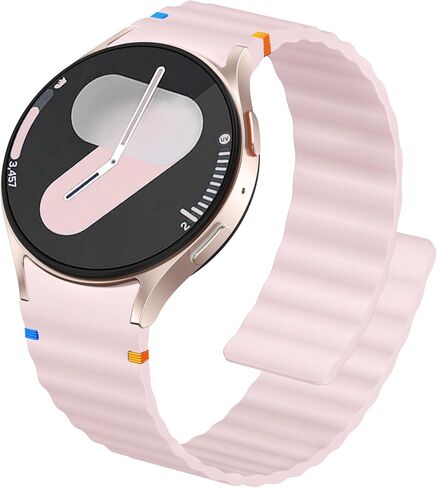 Adorve Magnetic Bands Compatible with Galaxy Watch 7 Band 6/5/4 (40mm 44mm), Galaxy Watch 6/4 Classic, Watch 5 Pro, 20mm No Gap Silicone Sport Loop Strap Wristband for Samsung Watch Bands Women Men in Saudi Arabia