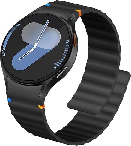Adorve Magnetic Bands Compatible with Galaxy Watch 7 Band 6/5/4 (40mm 44mm), Galaxy Watch 6/4 Classic, Watch 5 Pro, 20mm No Gap Silicone Sport Loop Strap Wristband for Samsung Watch Bands Women Men in Saudi Arabia