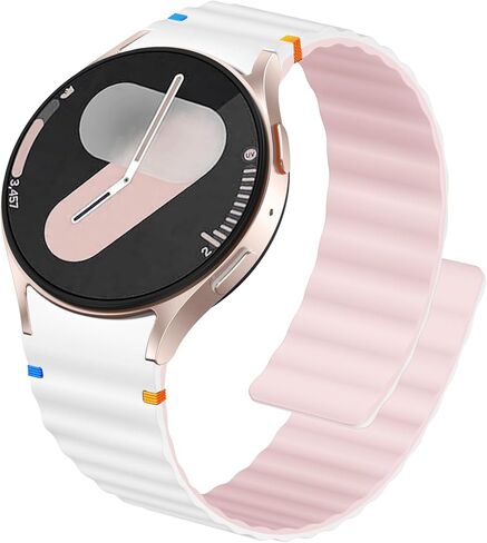 Adorve Magnetic Bands Compatible with Galaxy Watch 7 Band 6/5/4 (40mm 44mm), Galaxy Watch 6/4 Classic, Watch 5 Pro, 20mm No Gap Silicone Sport Loop Strap Wristband for Samsung Watch Bands Women Men in Saudi Arabia