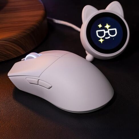 ماوس ألعاب WLMOUSE Huan 48 جرام خفيف الوزن للغاية من سبائك المغنيسيوم، مستقبل صوت وعرض 8K، لاسلكي/سلكي مزدوج 8K، مستشعر PAW3950HS، إضاءة عجلة RGB، نورديك 54H20 (فضي (مفتاح OM)) in Kuwait