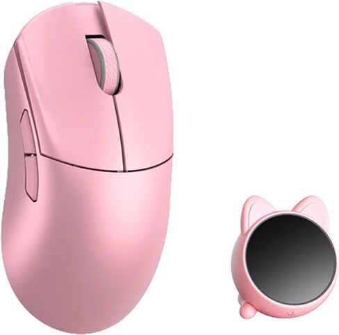 ماوس ألعاب WLMOUSE Huan 48 جرام خفيف الوزن للغاية من سبائك المغنيسيوم، مستقبل صوت وعرض 8K، لاسلكي/سلكي مزدوج 8K، مستشعر PAW3950HS، إضاءة عجلة RGB، نورديك 54H20 (فضي (مفتاح OM)) in Kuwait
