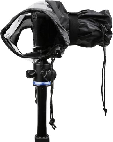 غطاء مطر لكاميرا DSLR من النايلون لحماية ملحقات التصوير الفوتوغرافي ومعدات الكاميرا مع سحاب سفلي وفتحات لليد in Kuwait