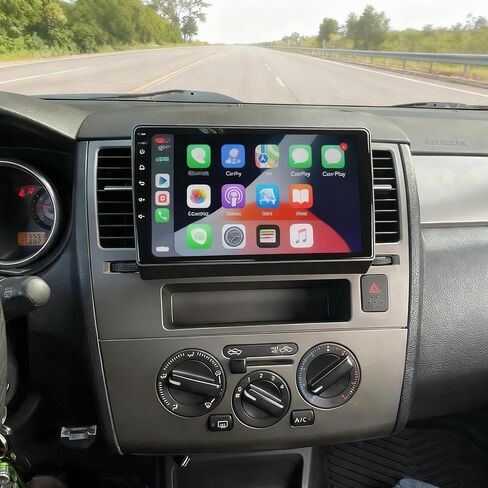 ستيريو سيارة Android 14 لسيارة Nisaan Versa 2007 2008 2009 2010 2011 مع Carplay اللاسلكي Android Auto، راديو سيارة بشاشة تعمل باللمس 9 بوصة مع بلوتوث، FM، ملاحة GPS، WiFi، SWC، ميكروفون، كاميرا احتياطية 2 + 32 جيجابايت in Kuwait
