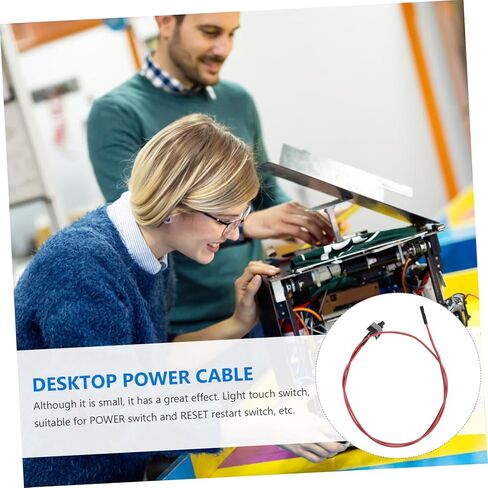DOITOOL ATX Computer Power Button Cable for Desktop PC 10PCS Power Supply Reset Cord LED Indicator Compatible ATX Cases and Motherboards in Saudi Arabia