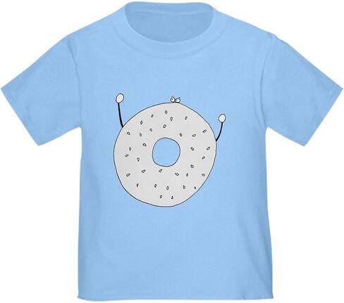 CafePress Bagel Toddler T Shirt Cute Toddler Graphic Tee, 100% Cotton in Kuwait