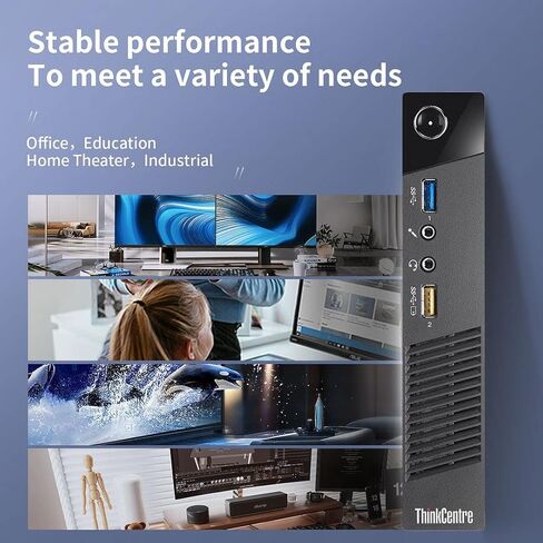 Lenovo Mini Desktop Computer ThinkCentre M73 Tiny, Intel Core i5-4570T up to 3.6GHz,16GB RAM,New 1TB SSD, Wireless Keyboard Mouse,WiFi, Bluetooth, VGA,DP,HDMI (Renewed) in Kuwait