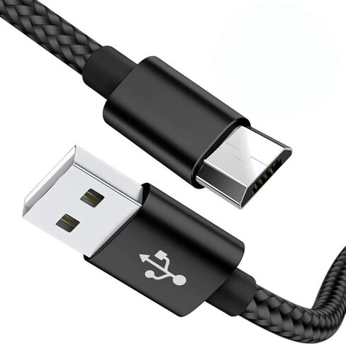 Replacement Fast Charging Charger Braided Cable Compatible with for Kindle Paperwhite, Kindle Fire, Amazon Fire Tablet, Fire 7 HD 8 10 Plus Tablet. (5 Ft Black) in Saudi Arabia