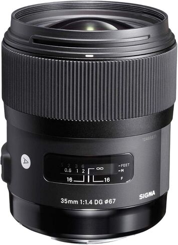 Sigma 35mm F1.4 Art DG HSM Lens for Canon, Black, 3.7 x 3.03 x 3.03 (340101) in Saudi Arabia
