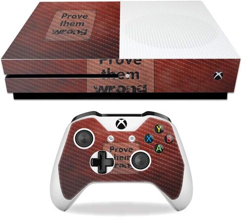 غلاف MightySkins من ألياف الكربون لجهاز Microsoft Xbox One S - حرق السعرات الحرارية | لمسة نهائية واقية ومتينة من ألياف الكربون | سهل التطبيق والإزالة وتغيير الأنماط | صنع في الولايات المتحدة الأمريكية in Kuwait
