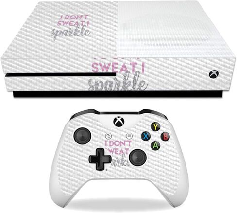 غلاف MightySkins من ألياف الكربون لجهاز Microsoft Xbox One S - حرق السعرات الحرارية | لمسة نهائية واقية ومتينة من ألياف الكربون | سهل التطبيق والإزالة وتغيير الأنماط | صنع في الولايات المتحدة الأمريكية in Saudi Arabia