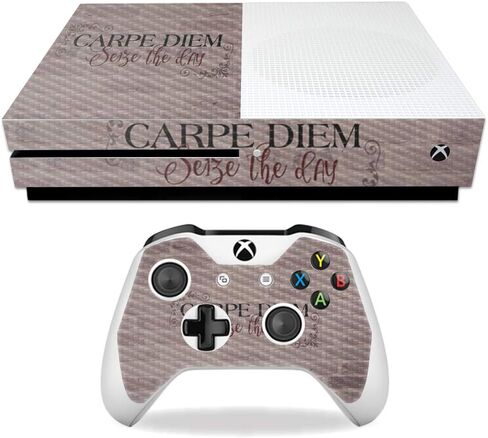 غلاف MightySkins من ألياف الكربون لجهاز Microsoft Xbox One S - حرق السعرات الحرارية | لمسة نهائية واقية ومتينة من ألياف الكربون | سهل التطبيق والإزالة وتغيير الأنماط | صنع في الولايات المتحدة الأمريكية in Saudi Arabia