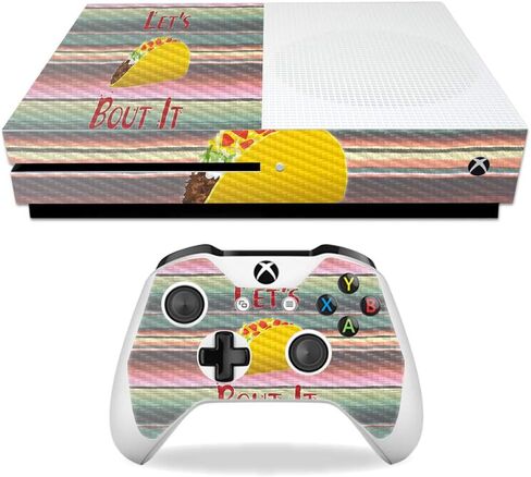 غلاف MightySkins من ألياف الكربون لجهاز Microsoft Xbox One S - حرق السعرات الحرارية | لمسة نهائية واقية ومتينة من ألياف الكربون | سهل التطبيق والإزالة وتغيير الأنماط | صنع في الولايات المتحدة الأمريكية in Saudi Arabia