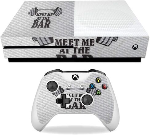 غلاف MightySkins من ألياف الكربون لجهاز Microsoft Xbox One S - حرق السعرات الحرارية | لمسة نهائية واقية ومتينة من ألياف الكربون | سهل التطبيق والإزالة وتغيير الأنماط | صنع في الولايات المتحدة الأمريكية in Saudi Arabia