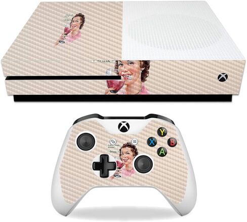 غلاف MightySkins من ألياف الكربون لجهاز Microsoft Xbox One S - حرق السعرات الحرارية | لمسة نهائية واقية ومتينة من ألياف الكربون | سهل التطبيق والإزالة وتغيير الأنماط | صنع في الولايات المتحدة الأمريكية in Saudi Arabia