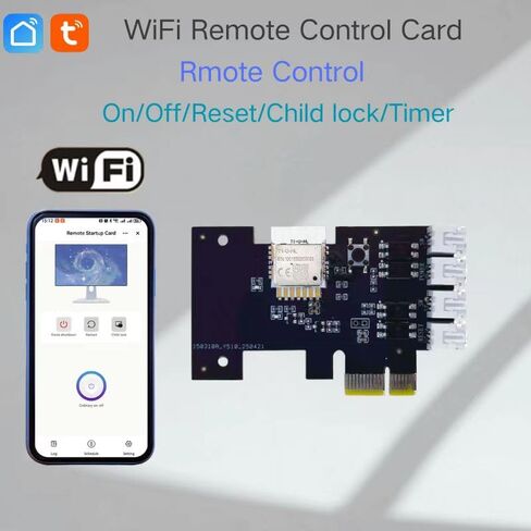 زر تشغيل الكمبيوتر الذكي، مفتاح تشغيل/إيقاف تشغيل الطاقة عن بعد من Zigbee للكمبيوتر المكتبي، لا حاجة إلى أسلاك، تطبيق Tuya/التحكم الصوتي عبر Alexa، مؤقت وقفل للأطفال، يتطلب Tuya Zigbee Hub in Kuwait