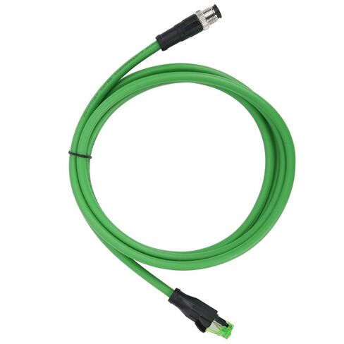 Walfront Water Proof Ethernet Cable to RJ45 Patch Cord, 3Meter IP67 Shielded CAT5E 24AWG Flexible Industrial Ethernet Cable for Machinery Assembly and Harsh Environments in Saudi Arabia