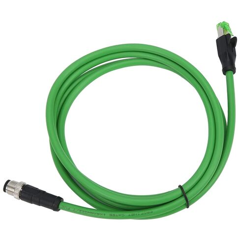 Walfront Water Proof Ethernet Cable to RJ45 Patch Cord, 3Meter IP67 Shielded CAT5E 24AWG Flexible Industrial Ethernet Cable for Machinery Assembly and Harsh Environments in Saudi Arabia