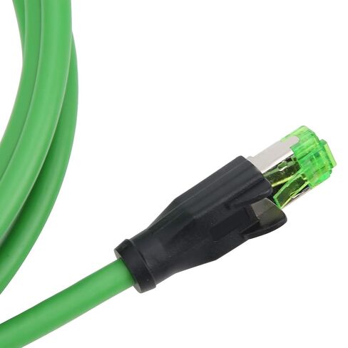 Walfront Water Proof Ethernet Cable to RJ45 Patch Cord, 3Meter IP67 Shielded CAT5E 24AWG Flexible Industrial Ethernet Cable for Machinery Assembly and Harsh Environments in Saudi Arabia