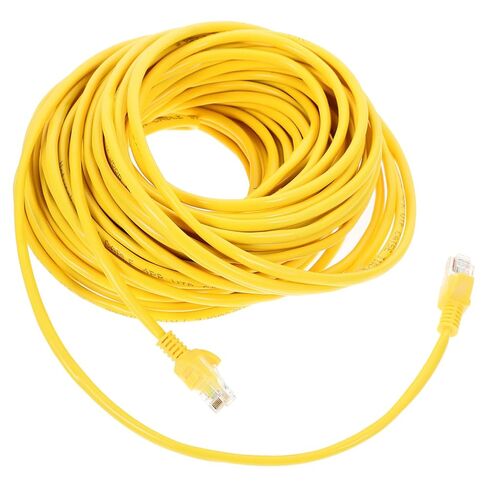 كابل إيثرنت NOLITOY Cat 5E بطول 20 مترًا موصل RJ45 للمنزل والمكتب وشبكات الكمبيوتر المحمول باللون الأصفر in Kuwait