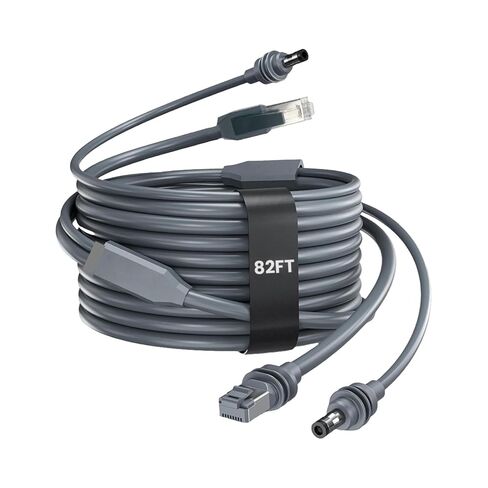 كابل Starlink Mini Ethernet بطول 82FT/25M، سلك بديل لطاقة DC وبيانات جيجابت 2 في 1، ملحقات Starlink Mini شديدة التحمل مقاومة للماء للمركبات الترفيهية والبحرية والتخييم in Kuwait