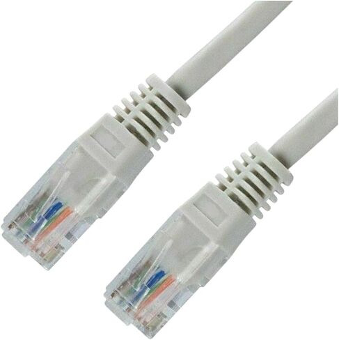 3 Pack Lot - 1.5ft 18" CAT5e Ethernet Network LAN Router Patch Cable Cord White Versatile Universal Cord Durable Reliable Replacement Part Home Appliance Upgrade Maintenance Component in Saudi Arabia