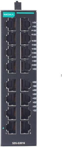 SDS-G3016 - محول إيثرنت ذكي صناعي كامل جيجابت مع منافذ 16 جيجا، -10 إلى 60 درجة مئوية (Moxa) in Saudi Arabia
