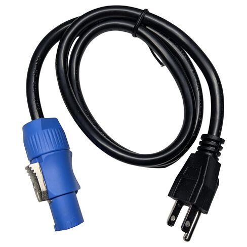 كابل الطاقة PowerCON إلى NEMA 5-15P 16AWG 20A 3-Pin PowerCON ذكر إلى NEMA 5-15P وصلة ذكر، 1 متر 3.2 قدم، سلك أسود لإضاءة المسرح، شاشة LED خارجية in Saudi Arabia