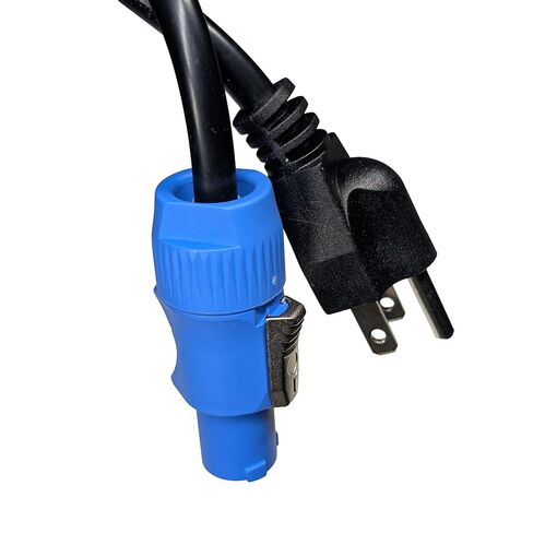 كابل الطاقة PowerCON إلى NEMA 5-15P 16AWG 20A 3-Pin PowerCON ذكر إلى NEMA 5-15P وصلة ذكر، 1 متر 3.2 قدم، سلك أسود لإضاءة المسرح، شاشة LED خارجية in Saudi Arabia