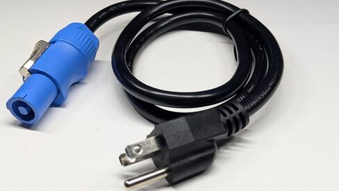 كابل الطاقة PowerCON إلى NEMA 5-15P 16AWG 20A 3-Pin PowerCON ذكر إلى NEMA 5-15P وصلة ذكر، 1 متر 3.2 قدم، سلك أسود لإضاءة المسرح، شاشة LED خارجية in Saudi Arabia