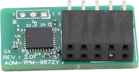 وحدة TPM 2.0 عمودية 10Pin SPI Ted وحدة أمان التشفير لمنصة SuperMicro AOM TPM 9672V اللوحة الأم PCB الأخضر in Saudi Arabia